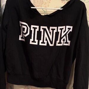 PINK Victoria's Secret Black Sweatshirt